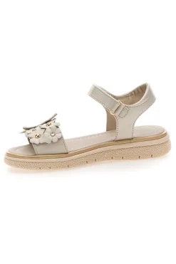 Sandali Oro con Fiore Decorativo e Velcro LAURA BIAGIOTTI 96129493