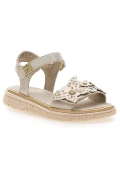 Sandali Oro con Fiore Decorativo e Velcro LAURA BIAGIOTTI 96129493