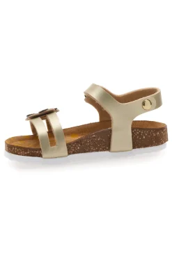 Sandali oro con fiore glitter Pittarello Bio 257A007SR