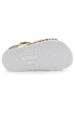 Sandali oro con fiore glitter Pittarello Bio 257A745SR