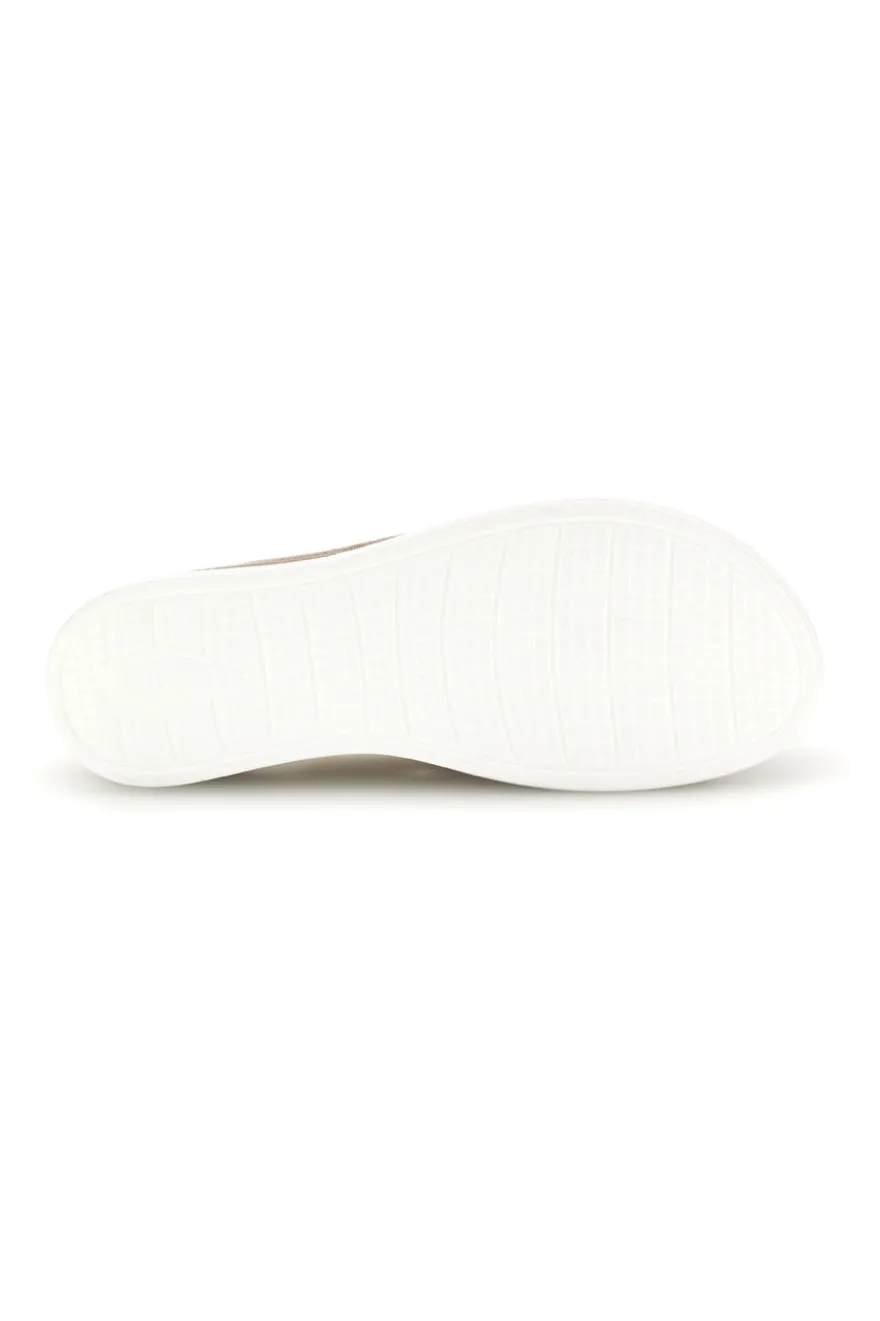 Sandali oro con memory soft e doppio strappo Energy E465