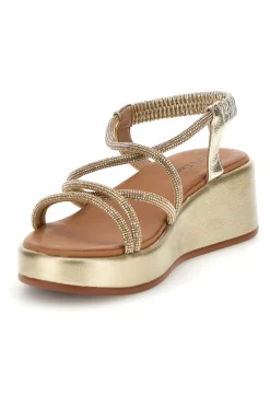 Sandali oro con platform Cafè cost 808814