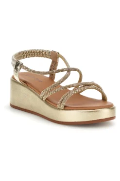 Sandali oro con platform Cafè cost 808814