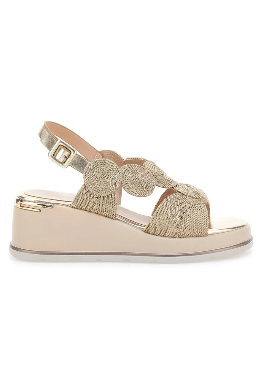 Sandali Oro Con Platform Mariella Burani K11002
