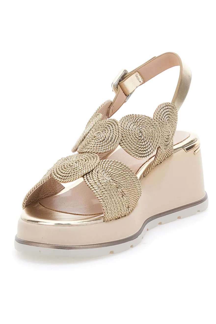 Sandali Oro Con Platform Mariella Burani K11002