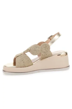 Sandali Oro Con Platform Mariella Burani K11002