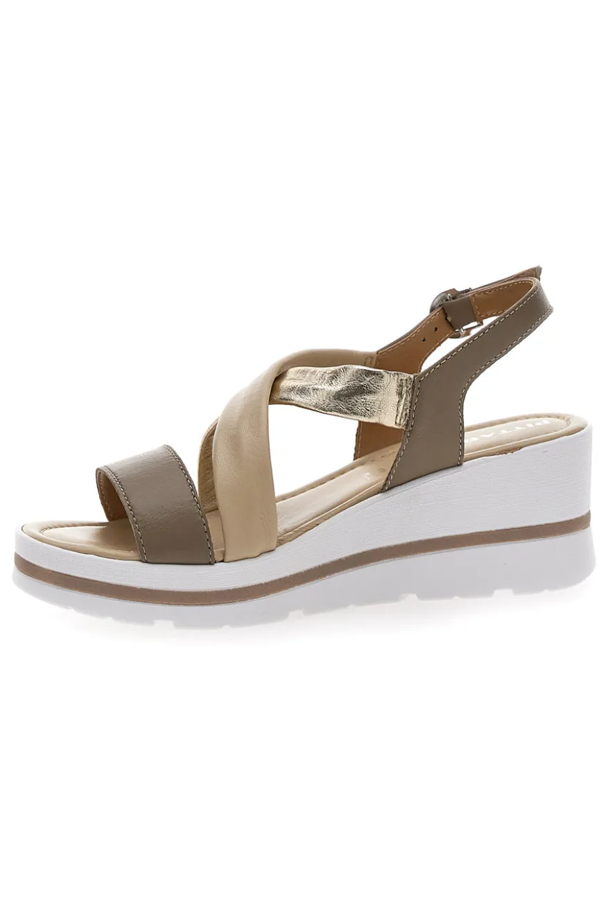 Sandali Oro con Platform Pittarello 191004