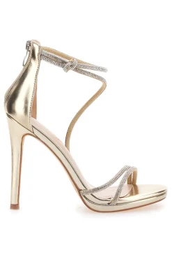 Sandali Oro Con Tacco 12 Cm First Lady 411