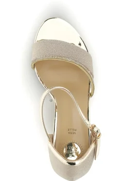 Sandali Oro con tacco alto e cinturino Le havre paris Ap25s9116