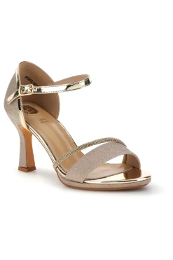 Sandali Oro con tacco alto e cinturino Le havre paris Ap25s9116