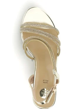Sandali Oro con tacco alto e cinturino Le havre paris Ap25s9117