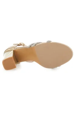 Sandali Oro con Tacco Le Havre Paris 233