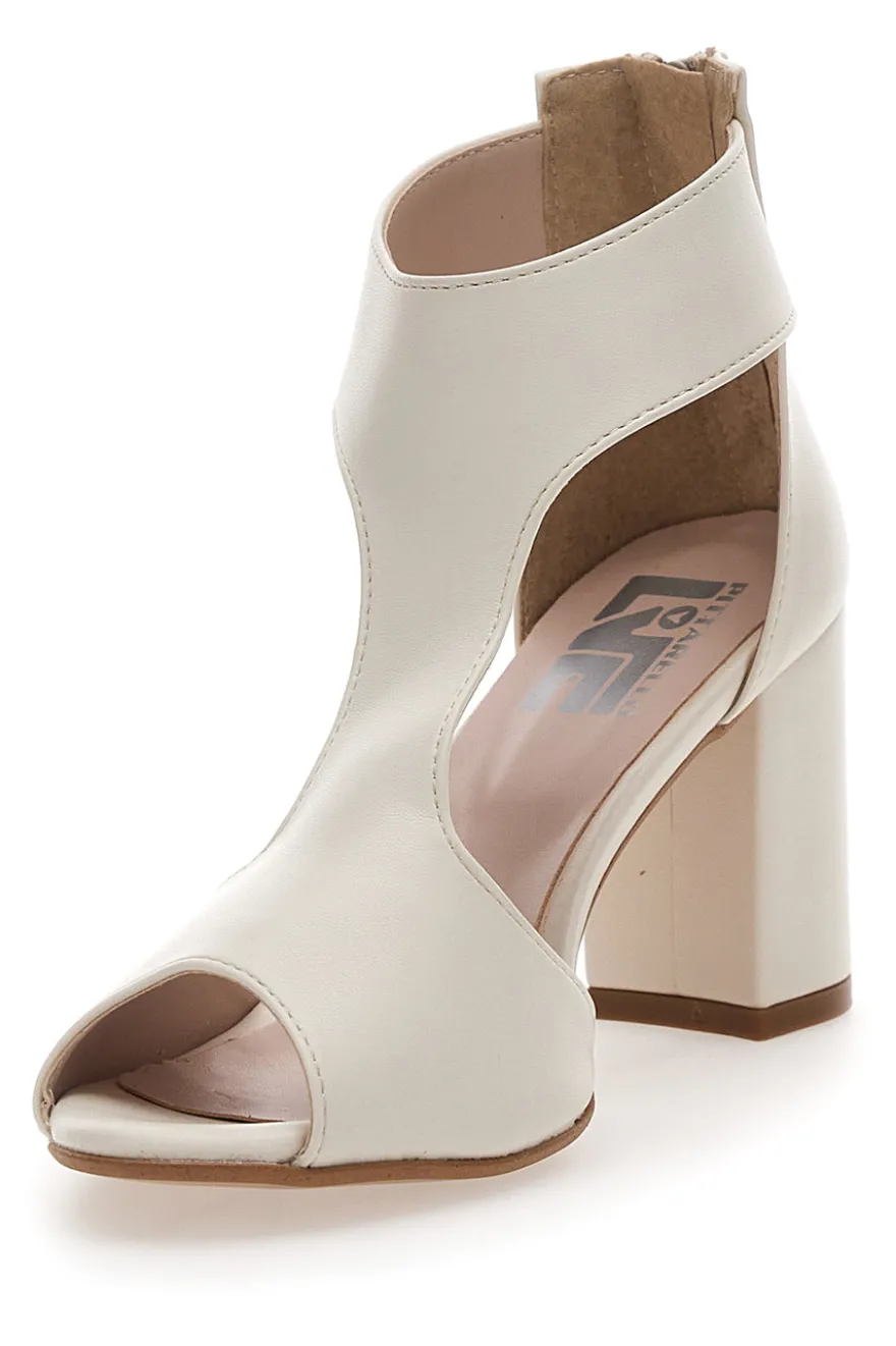 Sandali Panna Con Tacco Ampio Pittarello Love 519