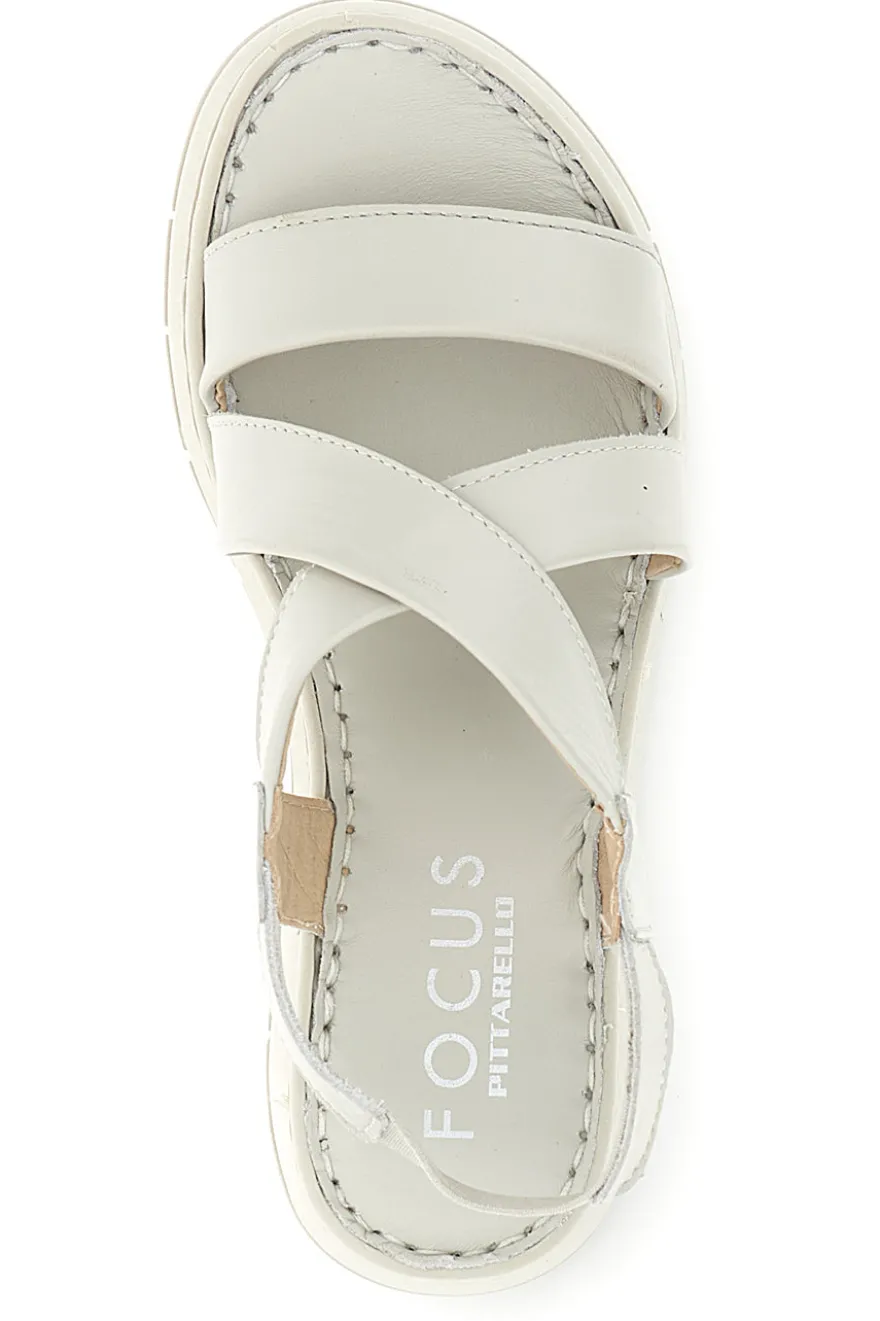 Sandali panna in vera pelle Pittarello focus 7156124