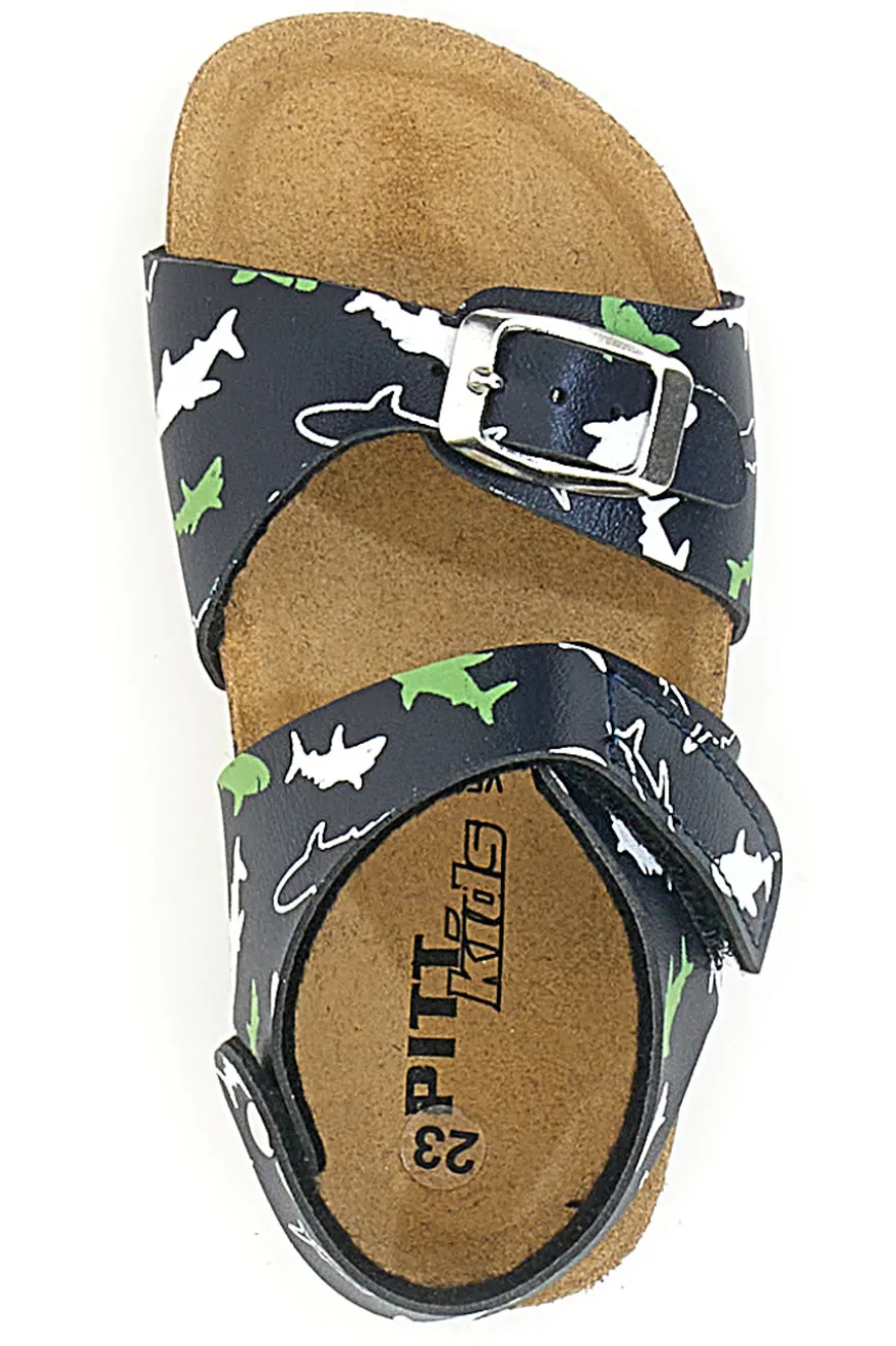 Sandali Pitt Kids 47327 Navy Squali