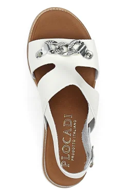 Sandali Platform Bianchi Made Italy Plocadi 3002