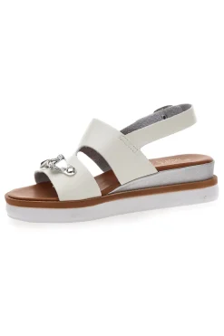 Sandali Platform Bianchi Made Italy Plocadi 3002