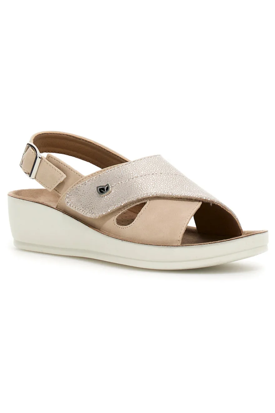 Sandali Platform Eco Bio 231418 Beige