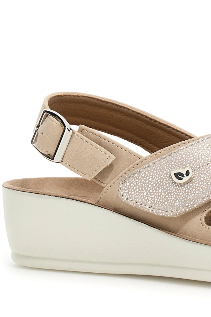 Sandali Platform Eco Bio 231418 Beige