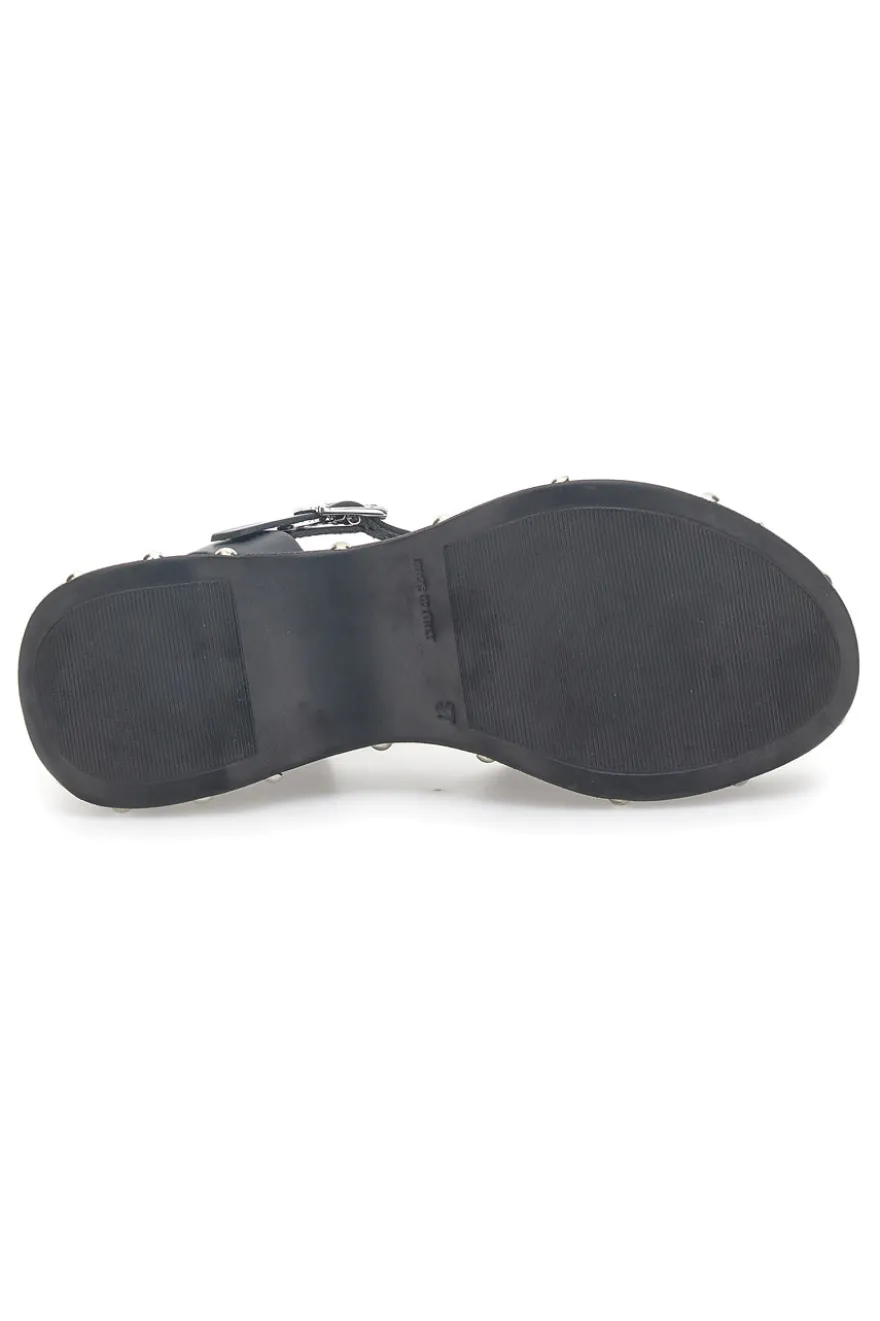 Sandali Platform Neri In Pelle Pittarello 5777