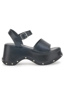 Sandali Platform Neri In Pelle Pittarello 5777