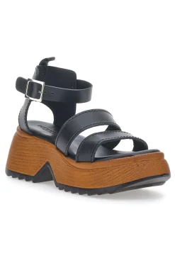Sandali Platform Pittarello 5574 Neri Vera Pelle