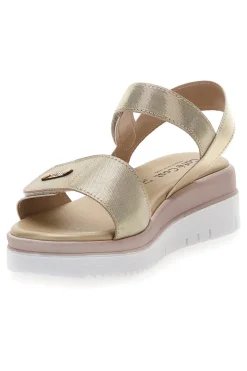 Sandali Platino Con Strappi in Velcro Cafe'Cost 5010