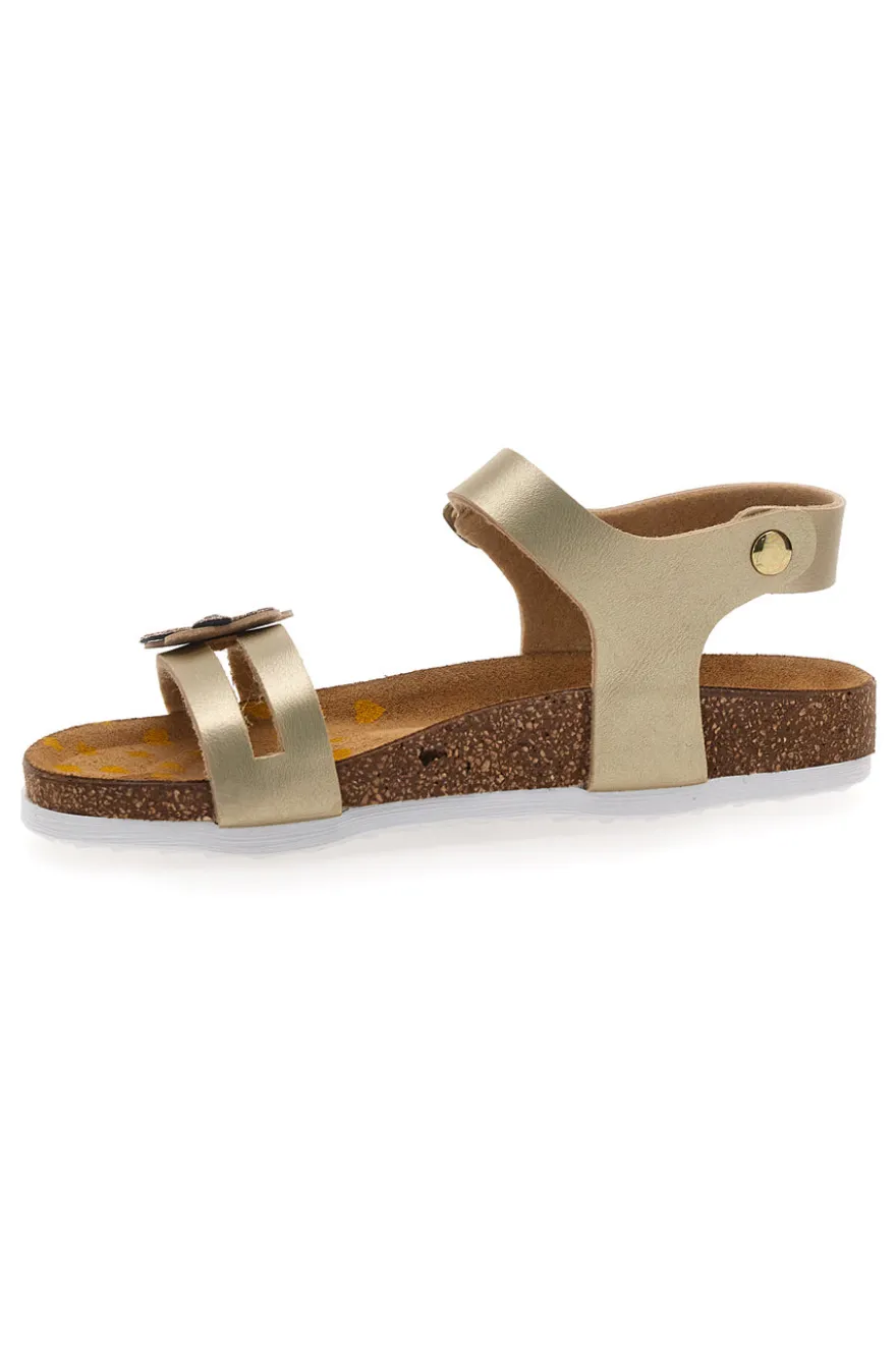 Sandali platino con strass colorati Pittarello Bio 257A007SR