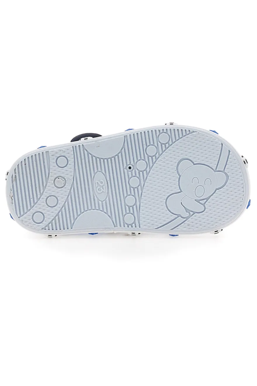 Sandali Primi Passi Azzurri con palloni sport Pitt Kids PK2758A