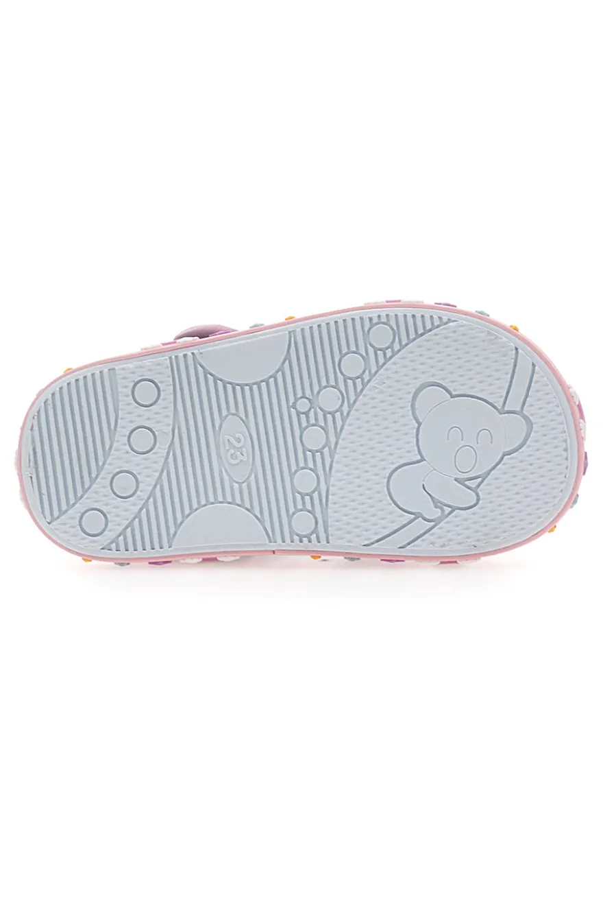 Sandali Primi Passi Blu e Rosa con Punta Aperta PITT KIDS PK2406B