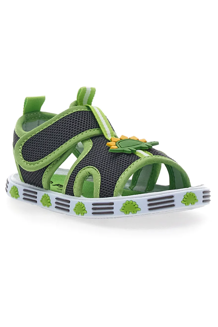 Sandali Primi Passi Grigi e Verdi Pitt Kids 2635