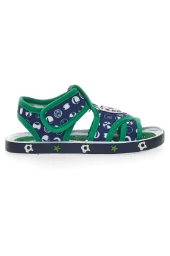 Sandali Primi Passi Navy e Verdi Pitt Kids PK2758B
