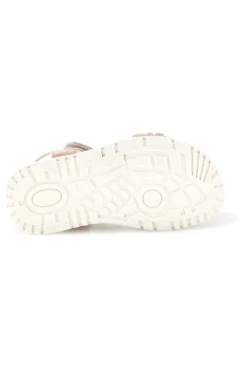 Sandali rosa applicazioni floreali cinturino regolabile Grazie girl 229599