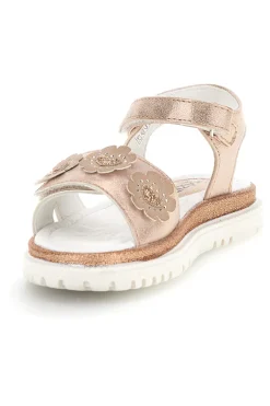 Sandali rosa applicazioni floreali cinturino regolabile Grazie girl 229599
