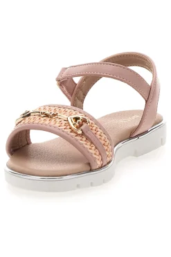 Sandali rosa con catena dorata decorativa Pitt Kids 39G2542S