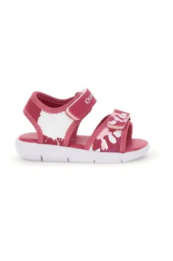 Sandali rosa con chiusura a strappo Superga S63S820
