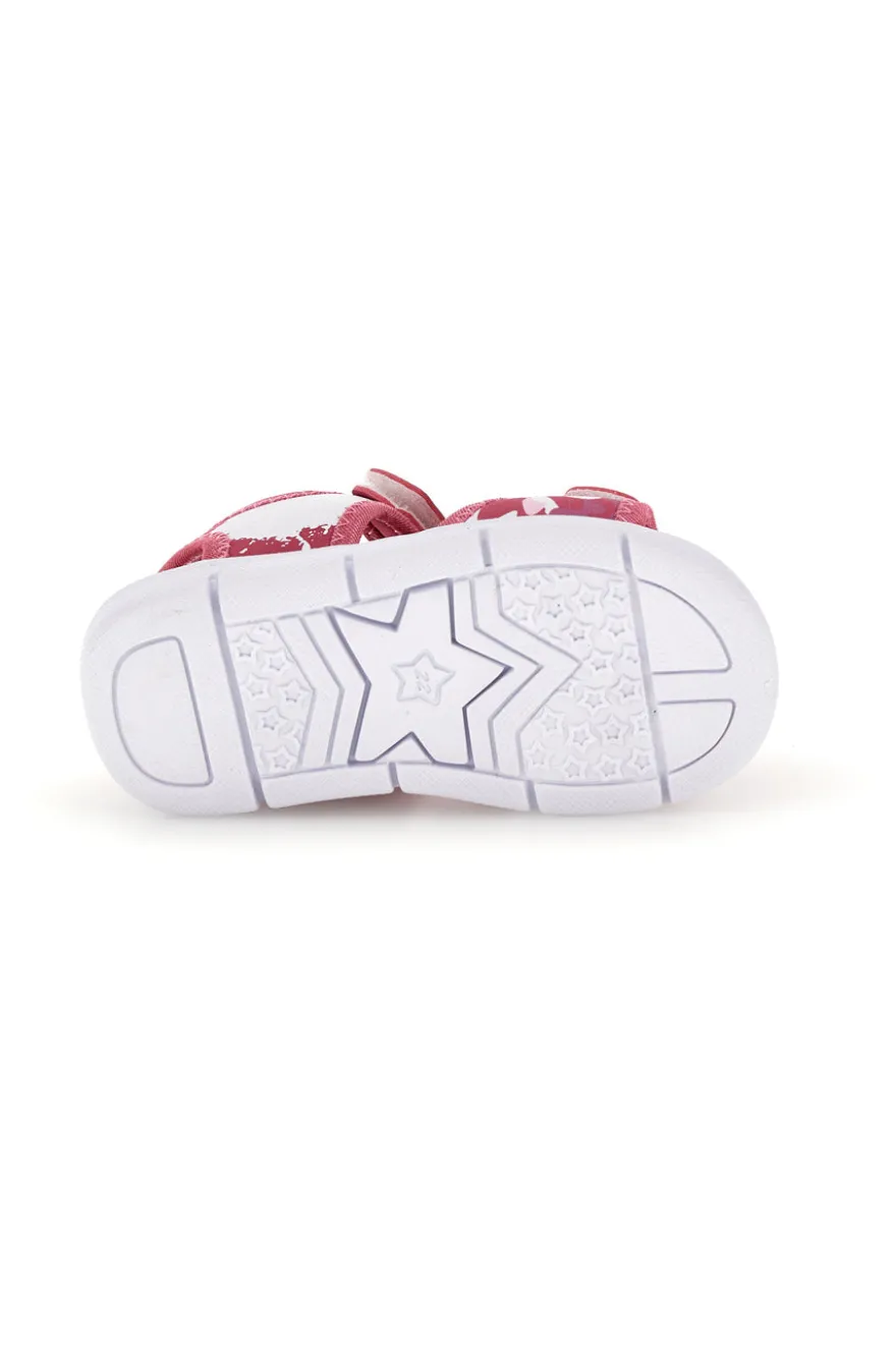 Sandali rosa con chiusura a strappo Superga S63S820