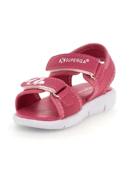 Sandali rosa con chiusura a strappo Superga S63S820