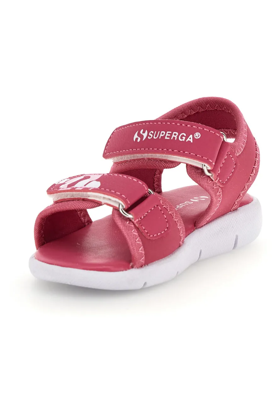 Sandali rosa con chiusura a strappo Superga S63S820