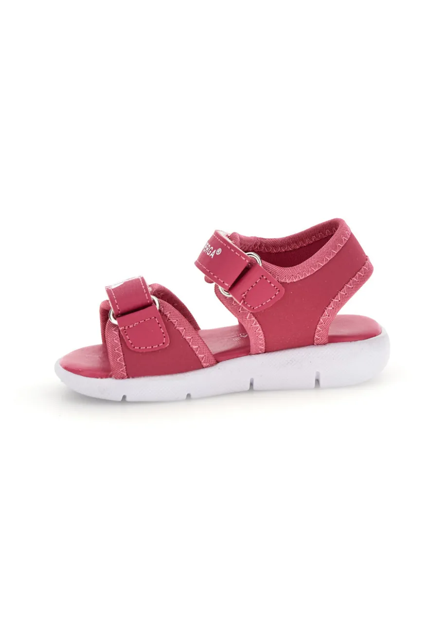 Sandali rosa con chiusura a strappo Superga S63S820
