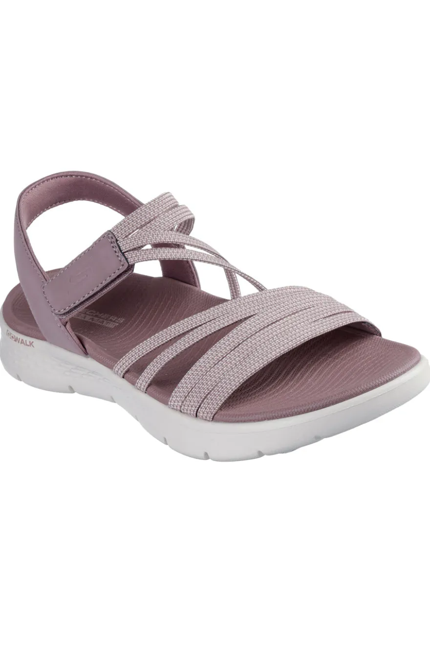 Sandali Rosa con cinturini elastici Skechers GO WALK FLEX SANDAL EMMA