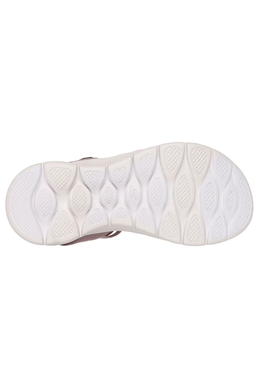 Sandali Rosa con cinturini elastici Skechers GO WALK FLEX SANDAL EMMA