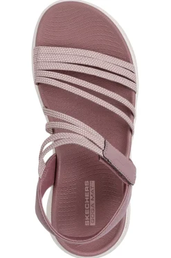 Sandali Rosa con cinturini elastici Skechers GO WALK FLEX SANDAL EMMA