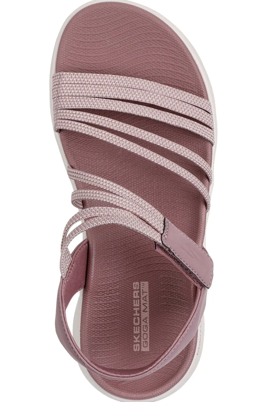 Sandali Rosa con cinturini elastici Skechers GO WALK FLEX SANDAL EMMA