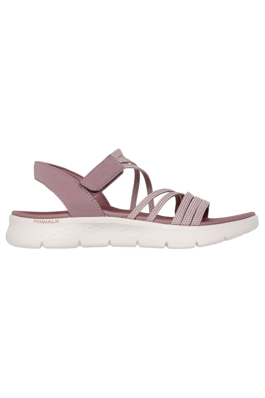 Sandali Rosa con cinturini elastici Skechers GO WALK FLEX SANDAL EMMA