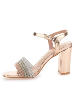 Sandali Rosa con Cinturino e Tacco Alto THE FIRST 653
