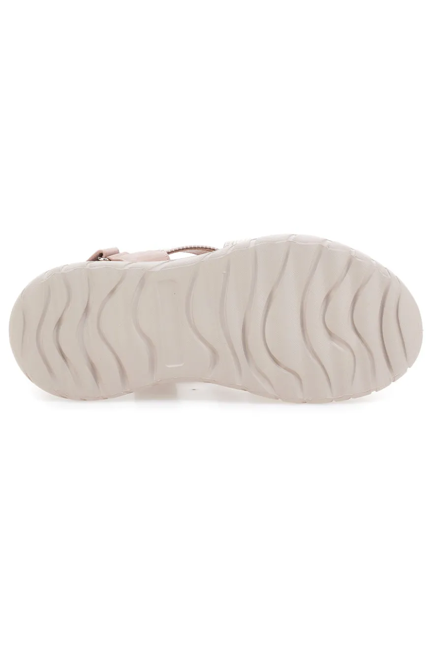 Sandali rosa con fasce elastiche Ploadi 35310
