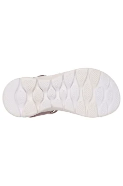 Sandali rosa con fasce elastiche Skechers Go walk flex sandal