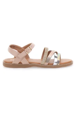 Sandali rosa con fasce multicolor Pitt Kids 39G2551S