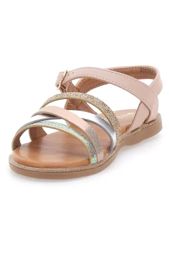 Sandali rosa con fasce multicolor Pitt Kids 39G2551S